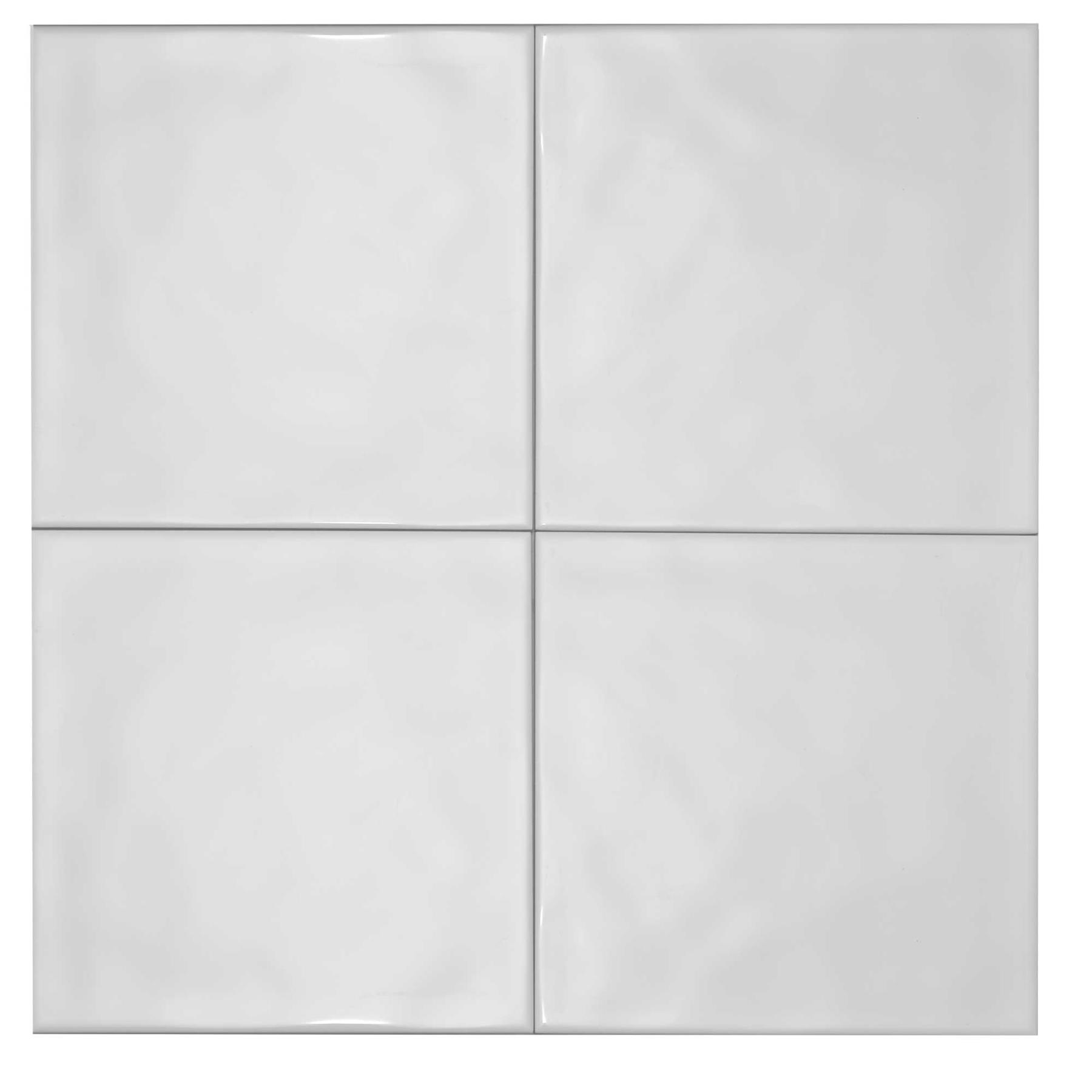 Classic White Bumpy Ceramic Tile (200x200mm)