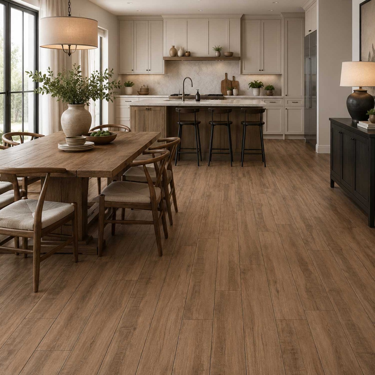 WoodWhisper Caramel Wood Effect Porcelain Tile 200x1200x10mm
