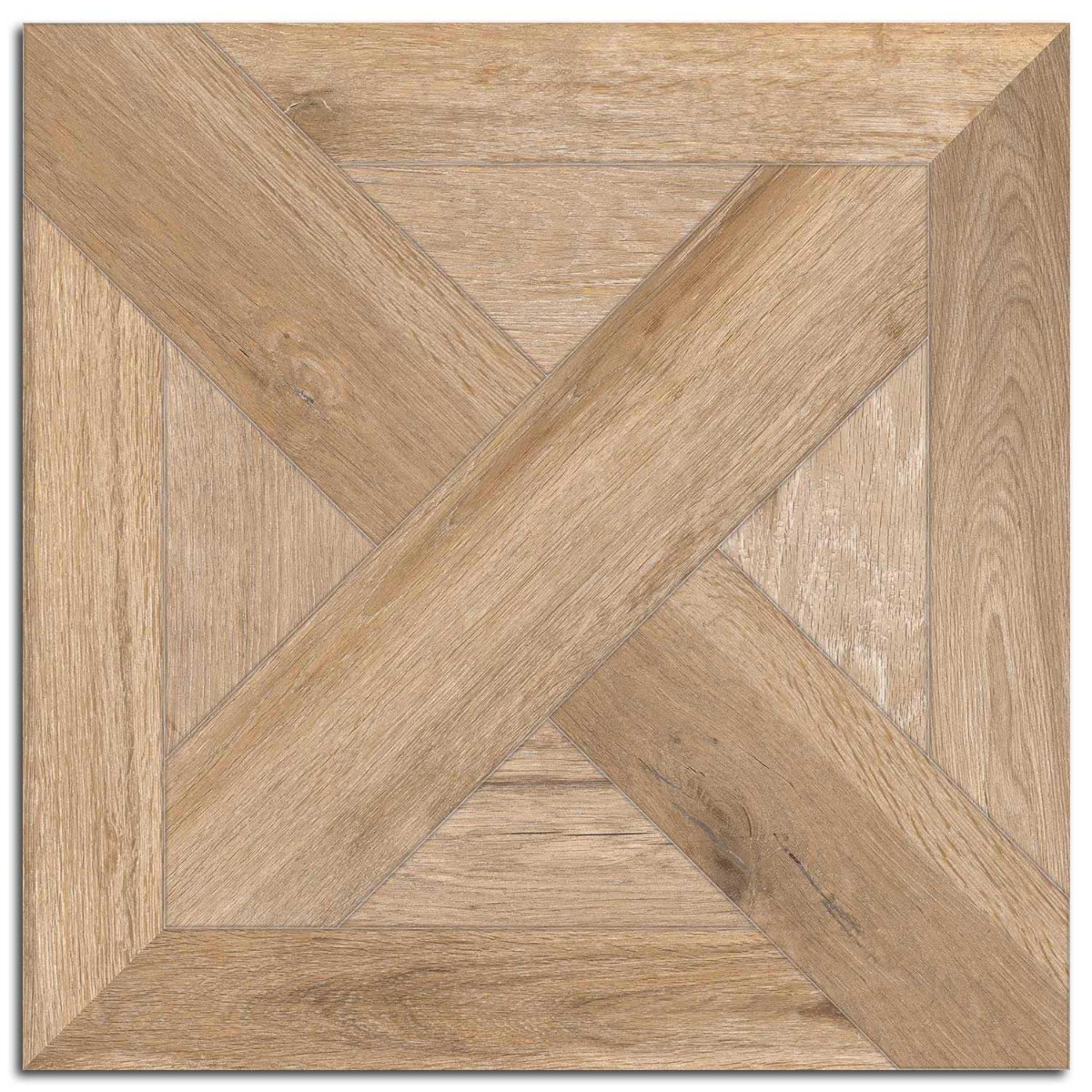 X-Wood Beige Porcelain Tile Wood Effect 600x600mm