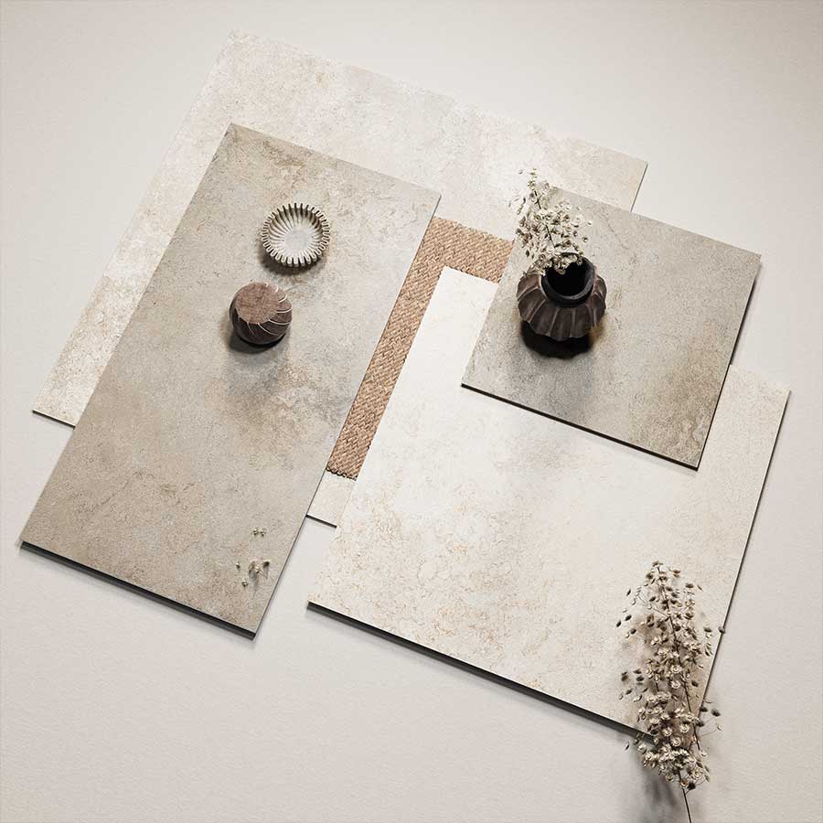 Luxury bathroom with premium tiles